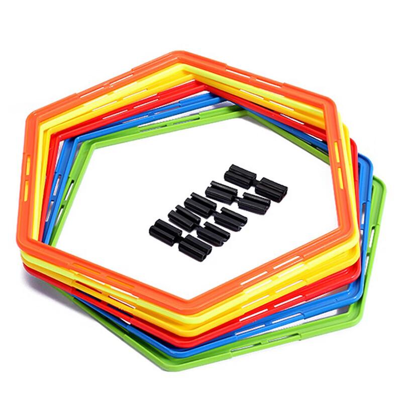 Hexagonal Football Agility Training Rings