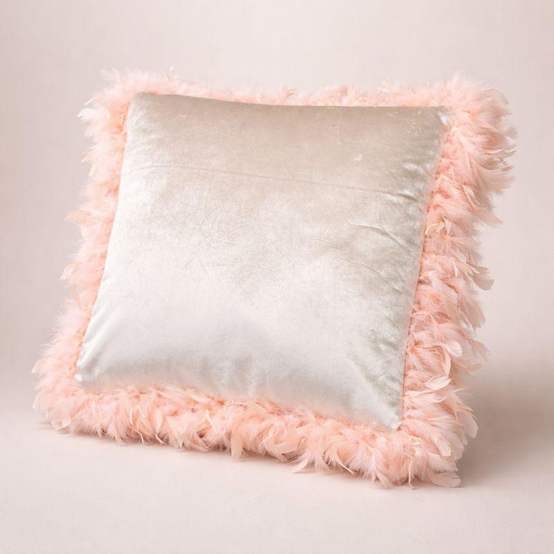 Loreta Beige Poduszka 44X44Cm Pióra