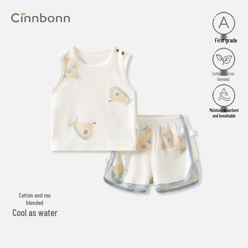 Chengbao Baby Summer Set: Breathable Vest & Shorts for Boys and Girls 73