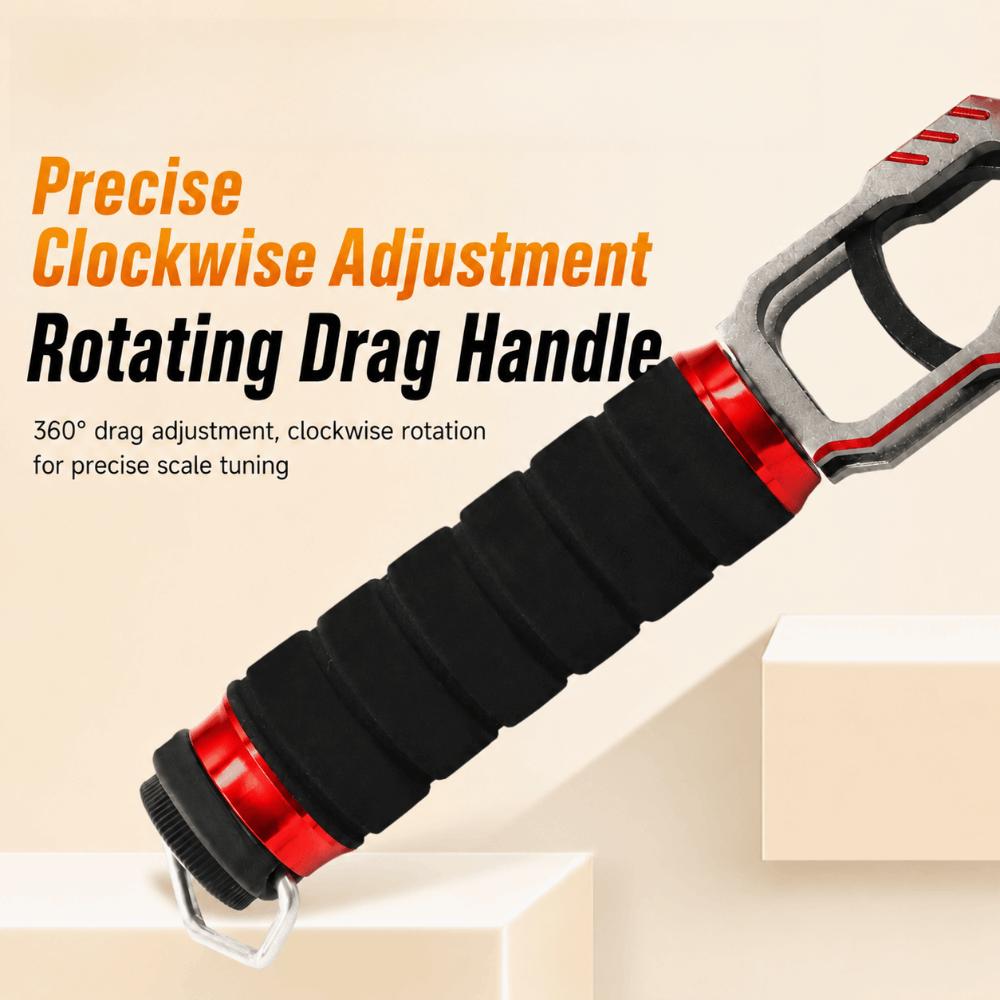 With 40lb Scale Fish Lip Gripper 360° Swivel Non-Slip Handle Fish Holder  Catch and Release