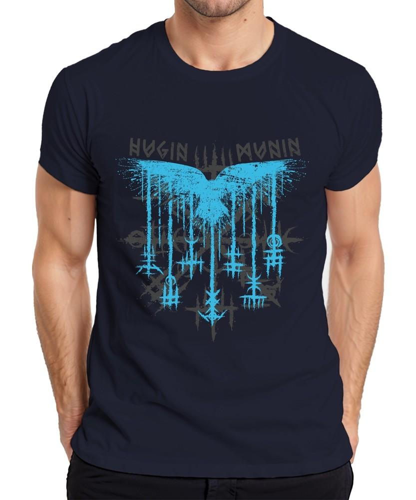 Hugin And Munin Odin Viking Mythology Norse Ravens Runes Unisexs Tshirt S