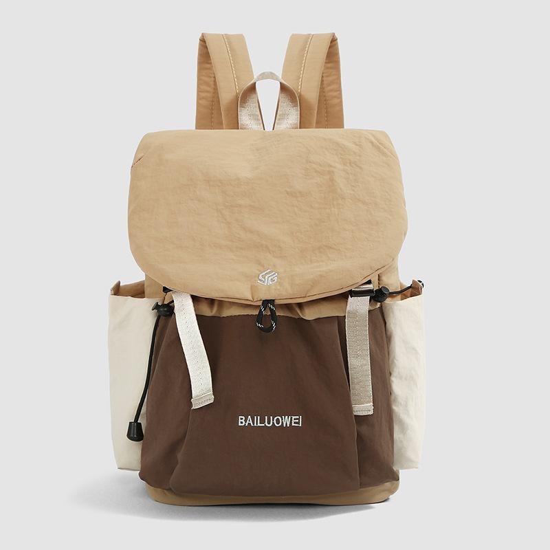 Schoolbag male and female college students backpack new outdoor short trip lightweight simple backpack large capacity computer bag