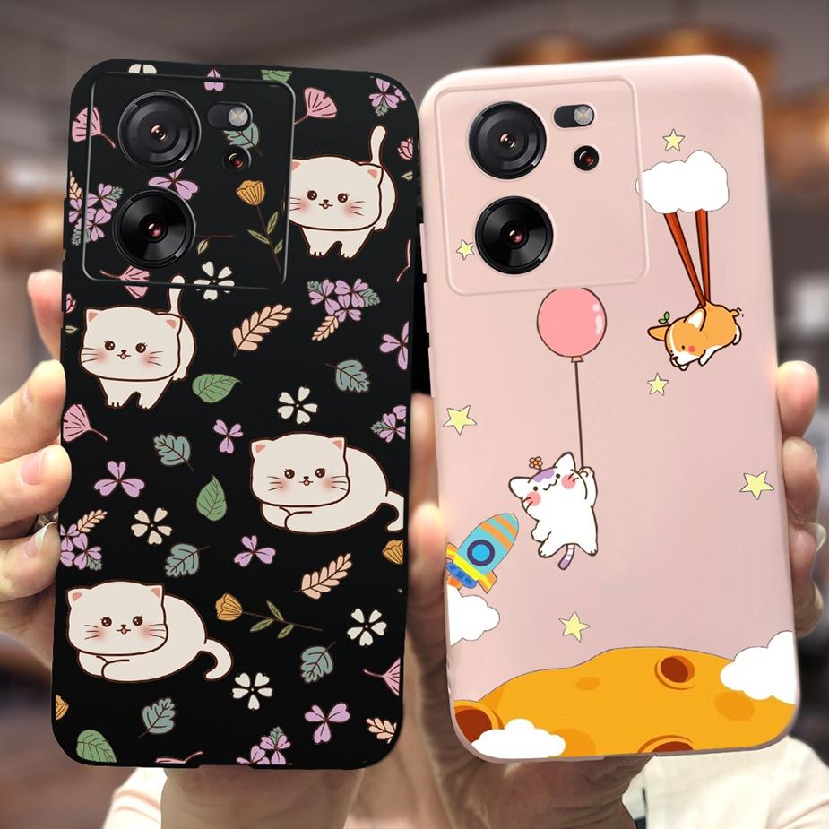 For Xiaomi 13T Pro Case Lovely Candy Painted Back Cover 6.67'' Soft Silicone Phone Case For Xiaomi Mi 13T Pro 13TPro Fundas Capa