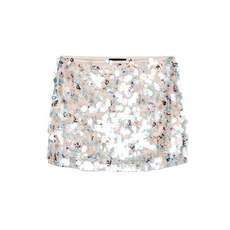 

Летний Новый Продукт Женская Одежда Дизайн во Французском Стиле Блестки Панк Мода Элегантная Мини Короткая Юбка 3920721 Nude L