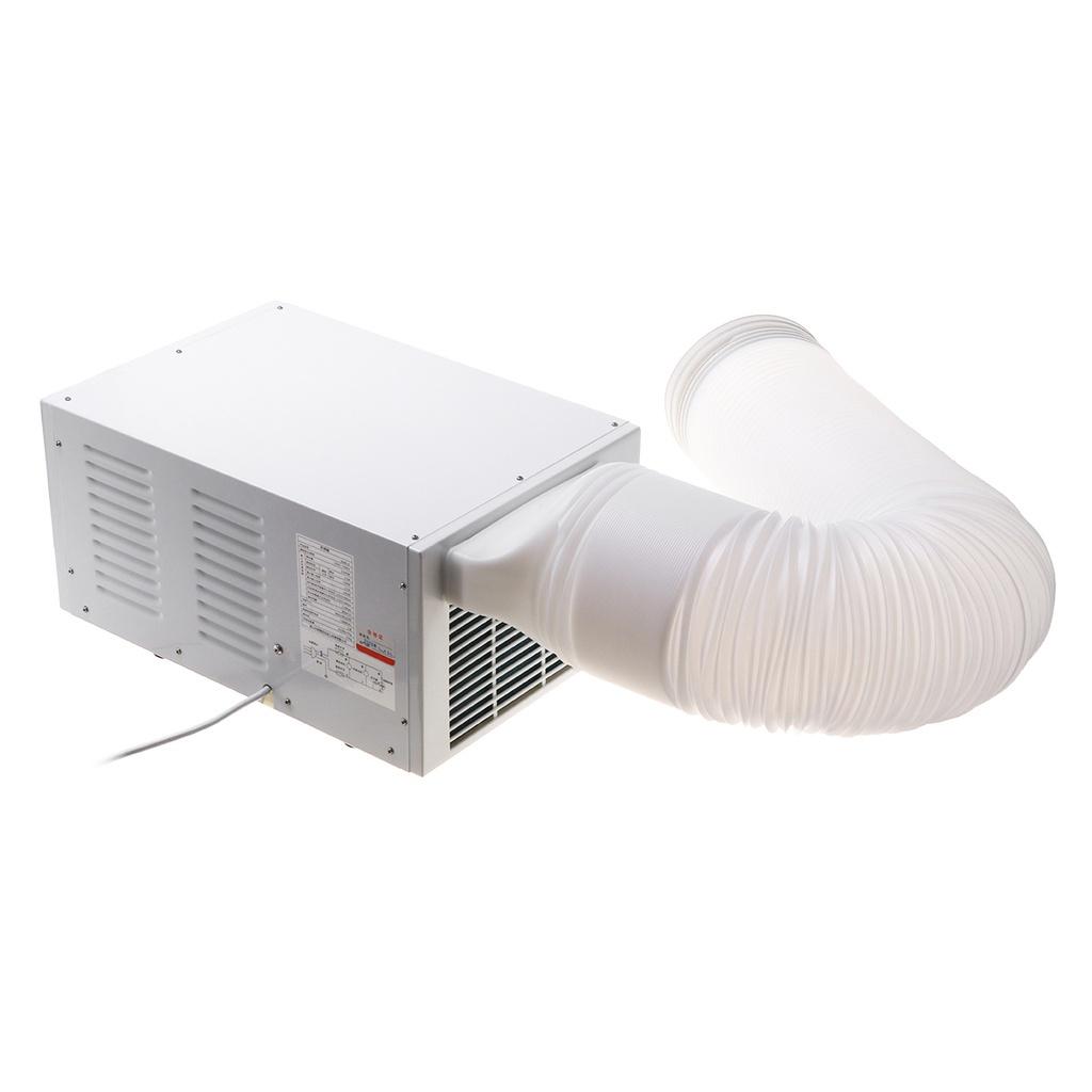 1100W Cold/Heat Dual Portable Air Conditioner Use 24-hour Timer 2 Gear Lighting LED Control Panel with Remote 460x255x230mm