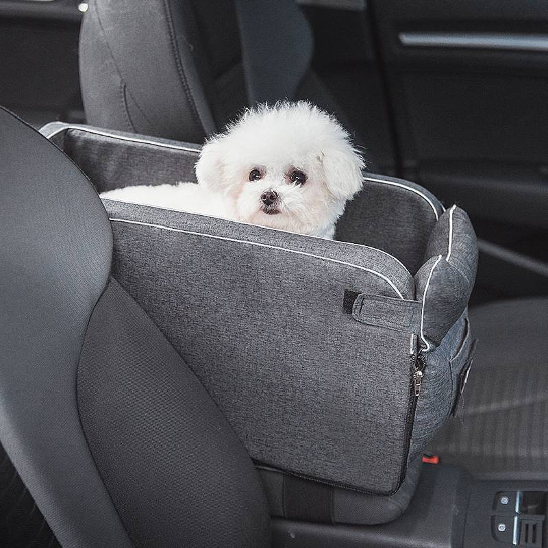 Trasportino per Auto per Animali Domestici con Calore e Cuscino Rimovibile per Cani Piccoli