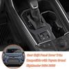 Gear Shift Panel Cover Trim Compatible with Toyota Grand Highlander 2024 2025 2026,ABS Carbon Fiber Pattern Central Control Gear Panel Trim Cover