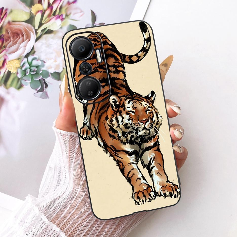 For Infinix Hot 20 Play 20i 20s Case Cute Lion Fashion Painted Cover Soft TPU Phone Case For Infinix Hot 20i 20S Hot20 5G Fundas