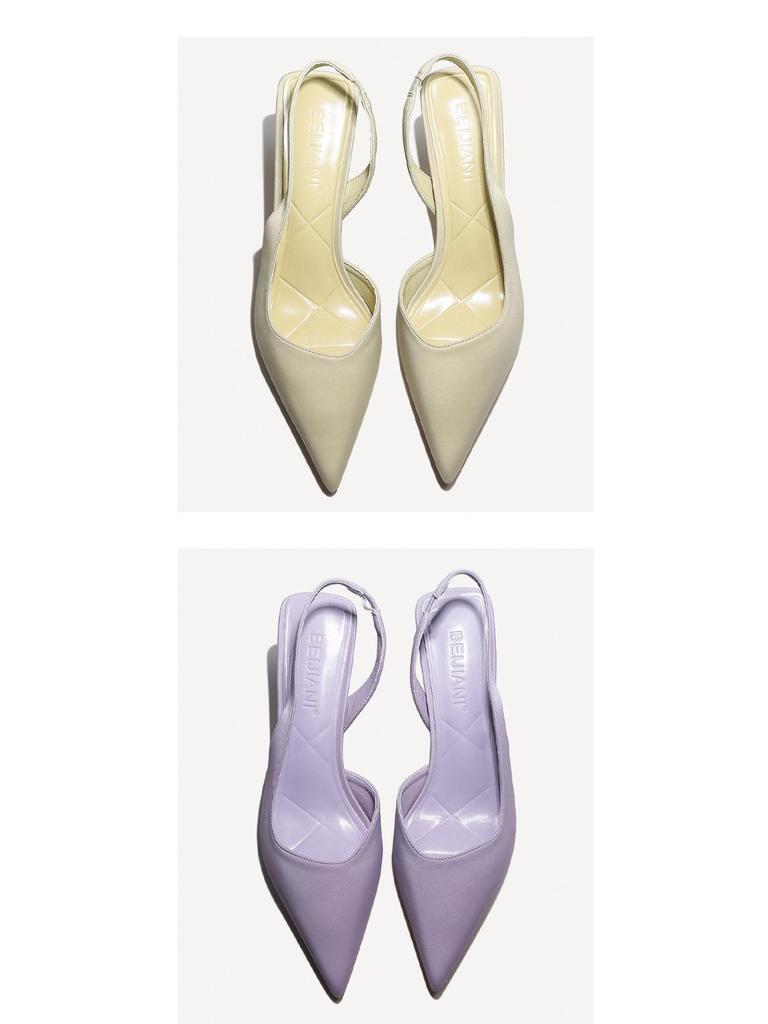 BEIJIANI Women's Stiletto Pointed Toe Backstrap Sandals 3289-31