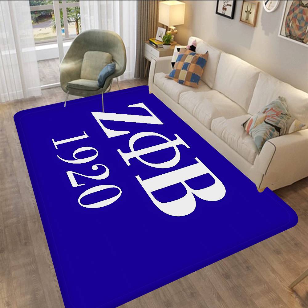 Zeta Phi Beta Hallway Carpet Non-Slip Laundry Room Mat Laundry Decor Balcony Child Living Room Bedside Area Rugs