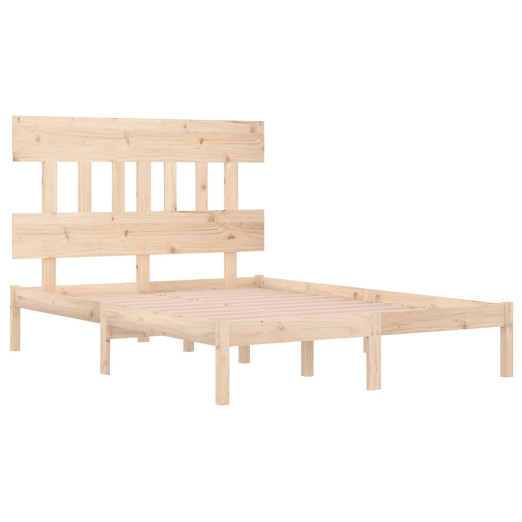 Solid Wood Bed Frame 120x200 cm