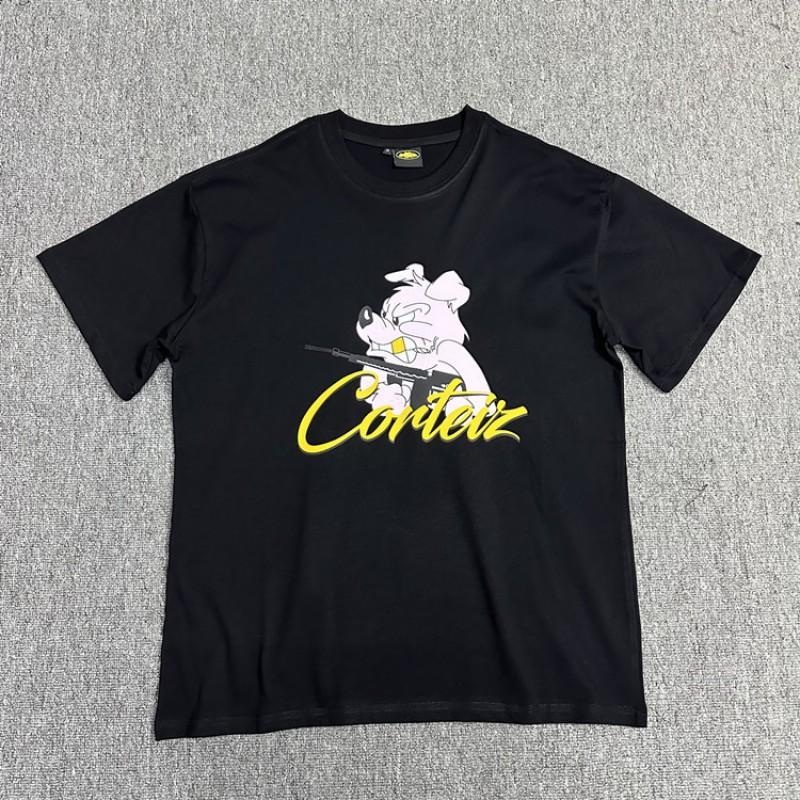 Corteiz Alcatraz Print Tee Unisex Streetwear Hip Hop Skateboard Casual Cotton T-Shirt Loose Fit