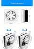 Louvre Silent Ventilation Fan: Kitchen Oil & Bathroom Exhaust Wall/Window Mount