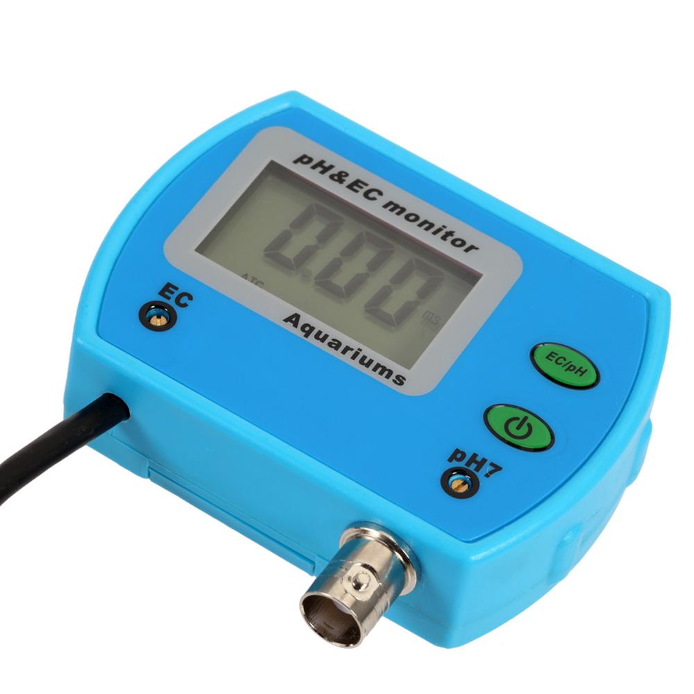 Mini Professional 2 in 1 Water Quality Tester Multi parameter Water Quality Monitor Online pH   EC Meter Acidometer