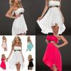 Elegant Women Ladies Strapless Chiffon Pleated High-waisted Bridesmaid Dress In Premium Quality Fabric For Timeless Style