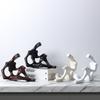Resin Handicraft Abstract Figure Sculpture Skeleton Skeletonized Decorative Figurines Home Decoration Accessories