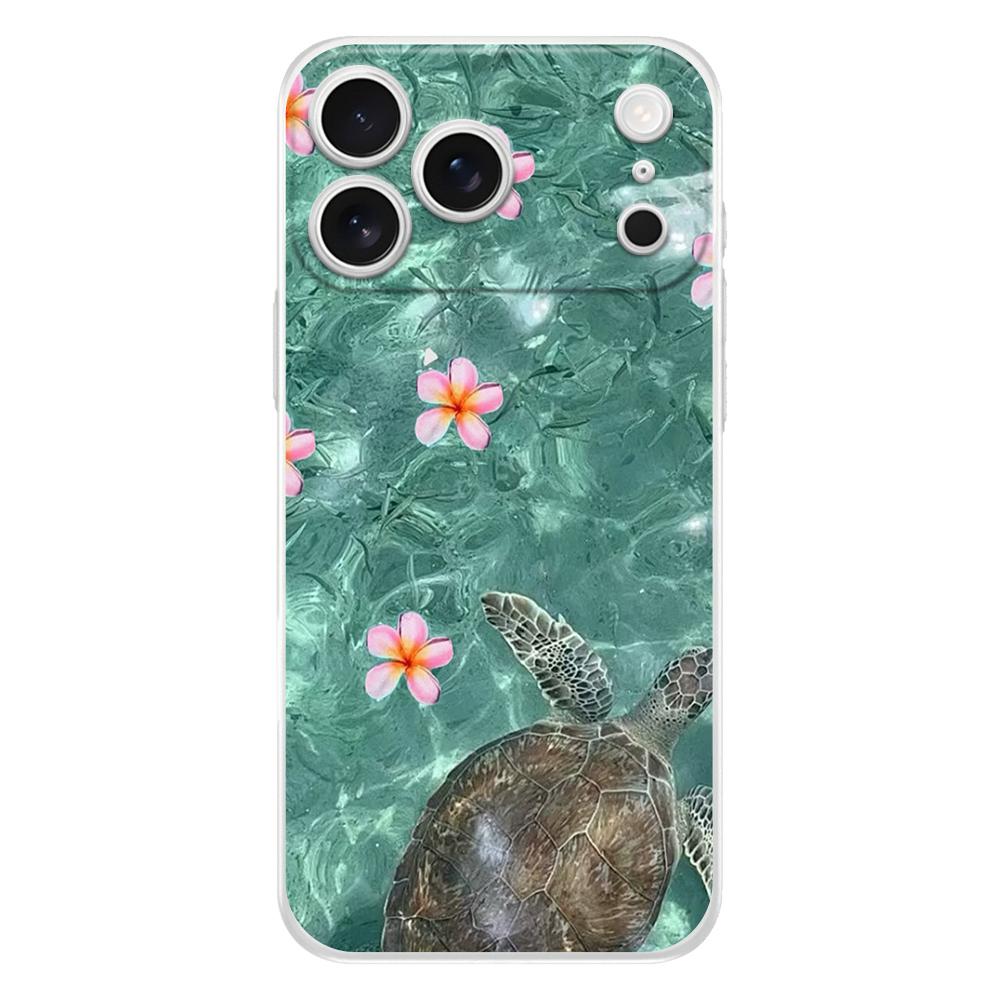 Soft Clear TPU Phone Case For iPhone 17 Air 16E 16 11 15 14 Pro MAX 12 13 7 8 Plus SE Easter Cover Summer Colorful Flower