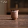 Furnace Brewing Tea Tasting Cup Purely Handmade Old Rock Mud Silver Single Cup Household Ceramic Kung Fu Tea Set Teacup Mug