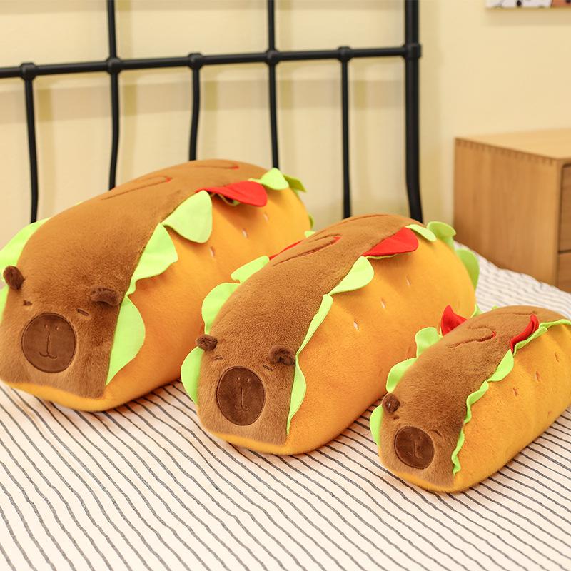 

Capybara Hot Dog Plush Pillow & Backrest Toy Gift 50cm 0.5kg