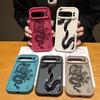 Unearthly Dragon Pattern TPU Matte Case For Google Pixel 9 Pro XL 8 Pro 8A Rose Snake Print Soft Lens Protection Shockproof Phone Cover