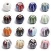 10pcs/lot 11.5mm Retro Pumpkin Ceramic Beads Loose Spaced Striped Beads For Handmade Bracelet Making DIY Exquisite Necklace Gift