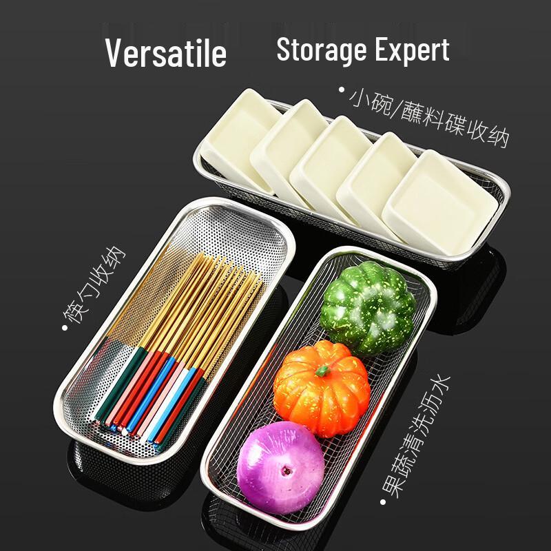 Zhishi Stainless Steel Draining Chopsticks Basket