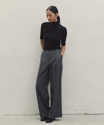 MAKE A TOAST [22Fw] Basic Wide Pants - Gray