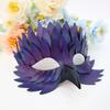 Colorful Feather Half Face Mask Realistic Costume Party Mask  Christmas Party