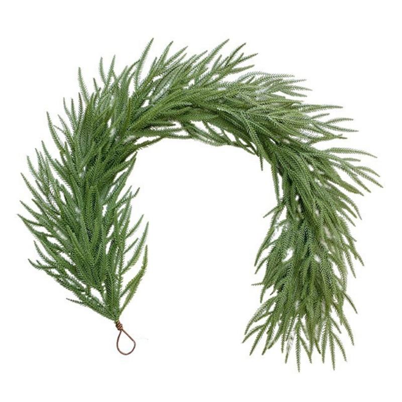 Artificial Pines Needle Vine Hanging Plant for Garden Wall Indoor and Outdoor Decorations, Fake Hanging Vine Plant