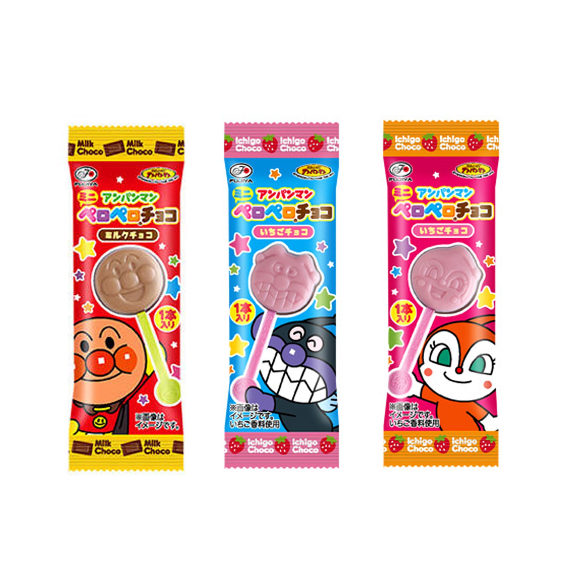 

Fujiya Anpanman Mini Lollipop 25 pieces per stick Chocolate,