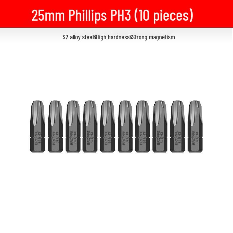 Compact Electric Screwdriver Bit Set: Phillips, Slotted, Torx, Hex, Strong Magnetic Power Drill, S2 Magnetic Bits.