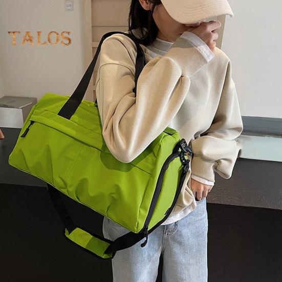 Small Duffel Bag for Sports Gym Bag with Shoe And Wet Clothes Compartment Waterproof Carry-on Travel Bag for Women And Men Weekend Getaway