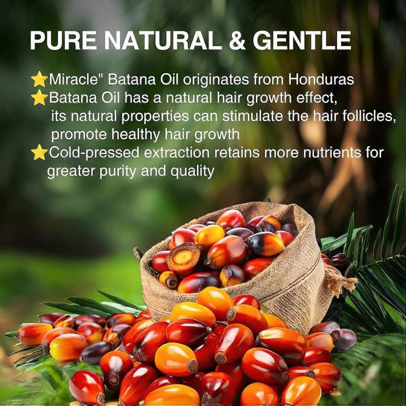 Batana Oil Shampoo for Hair Growth, Strengthening Regrowth Shampoo for Men & Women with Thinning Hair & Hair Loss, Infused Rosemary, Mint Oil Nourishe