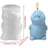 Bunny Resin Molds Silicone Easter Bunny Shape Molds Adorable Easter Bunny Aromatherapy Plaster Mold For Candle Wax