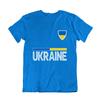 Adult or UKRAINE Country Flag Strip T-Shirt Mens Womens Tees Top Peace Love Ukranian Mens Womens