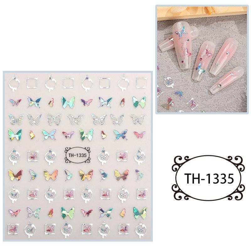 New Year Nail Art Stickers Bronzing Year of the Dragon Chinese Style Mahjong Cartoon Nail Stickers Decoration