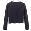 FOXEY Made In Japan Long Sleeve Zip Up Cardigan 38 Dark Blue Women Used