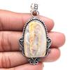 Pendant Crazy Lace Agate Gemstone Valentine'Day Gifted Silver Jewelry 2.25"