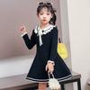 New Girl Baby Sweater Knitted Dress Children Warm Sweater Dress for Girls Infant Casual Pure Color Pleated Princess Dress