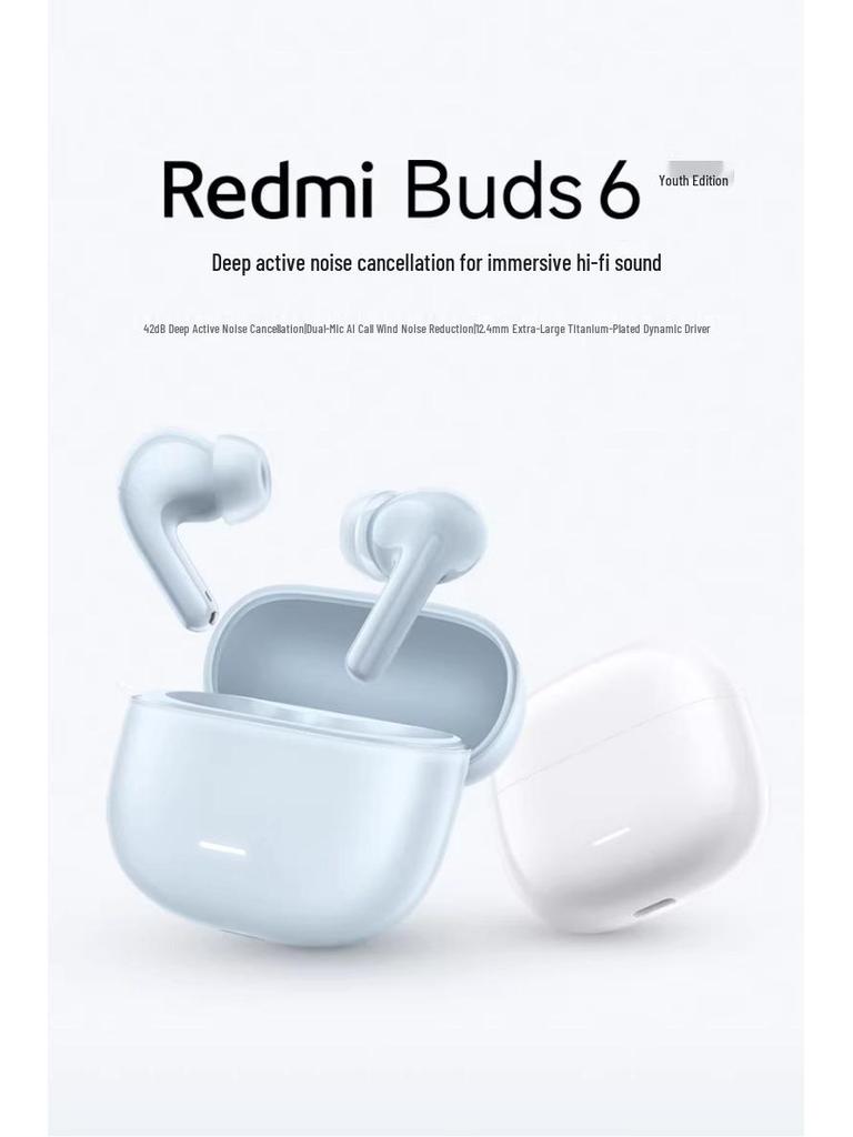 REDMI Buds6 Youth: AI Noise Reduction, Bluetooth, Long Battery Life