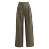 Xin Ge Wool Tr Drape Suit Wide-Leg Pants Women'S Autumn High Waist Double Pleated Design Loose And Thin Commuter Pants