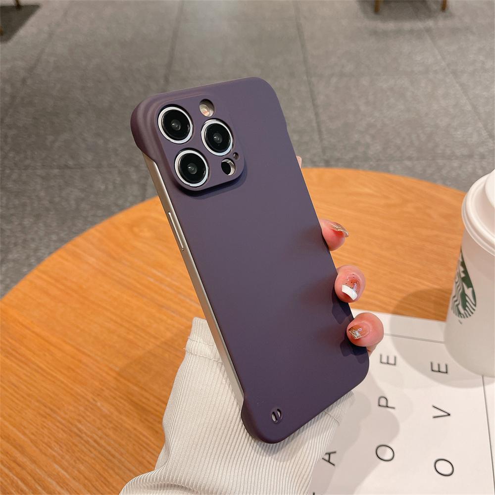 Frameless Ulltra Thin Cooling Armor Plastic Case For For Iphone 15 14 13 12 11 Pro Max Plus Camera Protection Shockproof Back Cover
