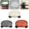 260mm Flower Pot Wheels Round Plastic Tray Heavy Duty Flower Pot Rack Plant Movable Rolling Potted Plant Stand With Rollers