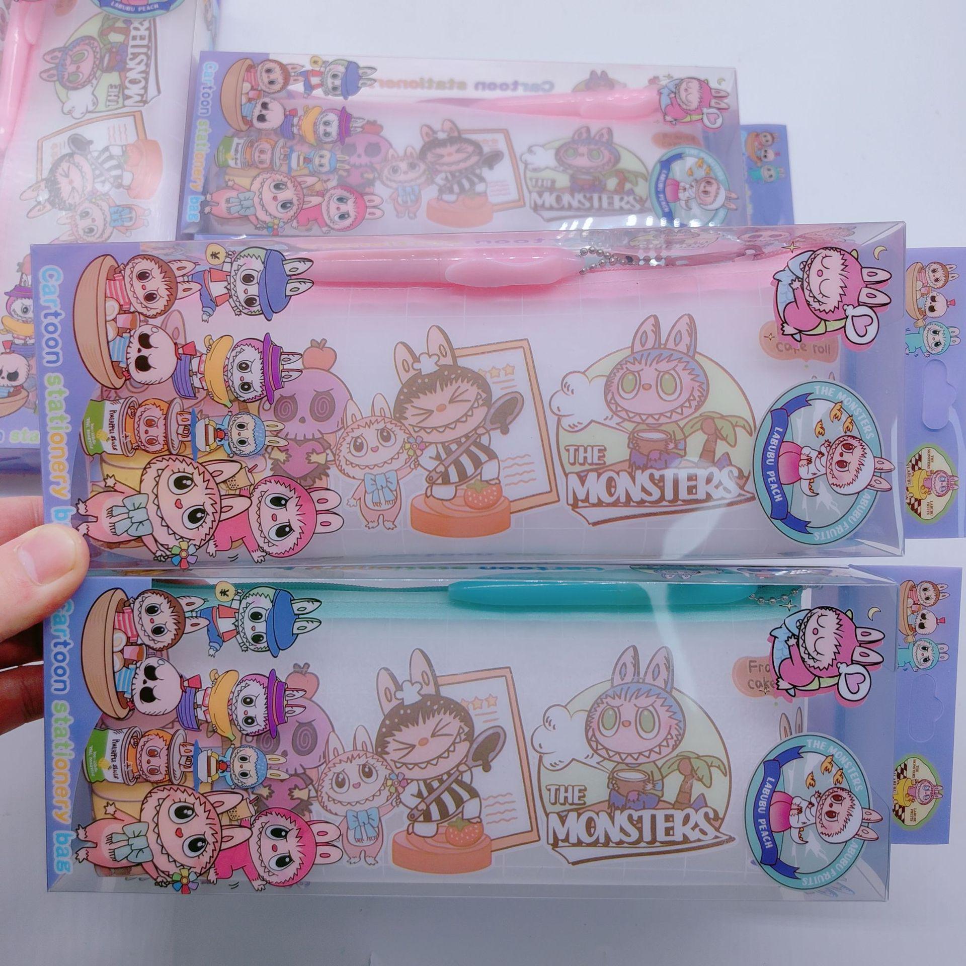 Sanrio Cartoon Transparent Pencil Case - Windproof, Waterproof, Large Capacity Portable Stationery Bag