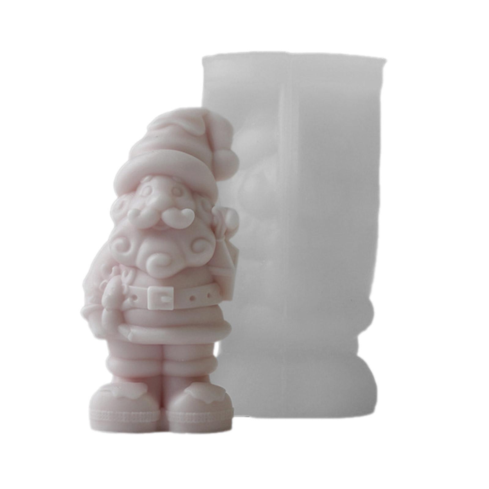 

Гибкая силиконовая форма, формы для свечей в форме Санта-Клауса, ароматизированная форма для ароматерапии, форма для украшения ручной работы B