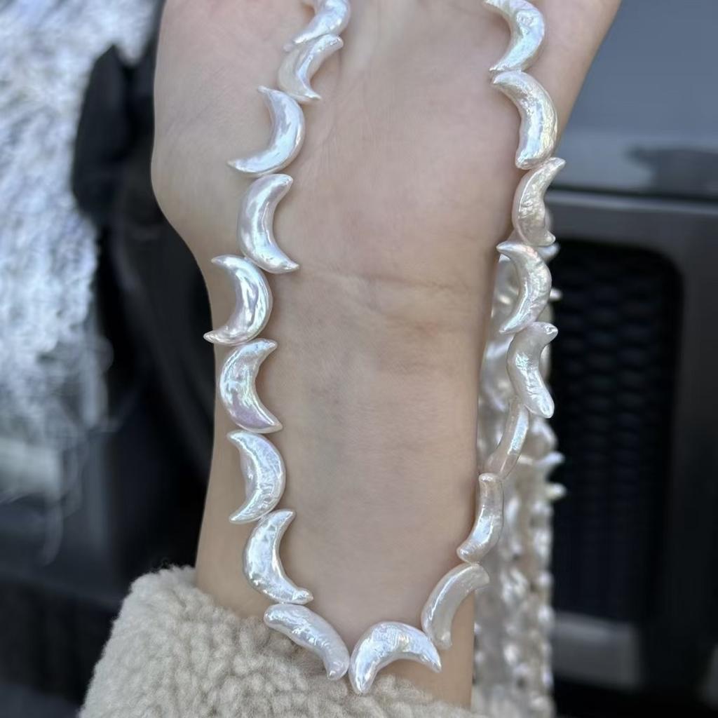 Frühling Sommer DIY Zubehör Mondförmige Perle 7x16mm Für Schmuckherstellung DIY Anhänger Ohrringe Halskette Zubehör