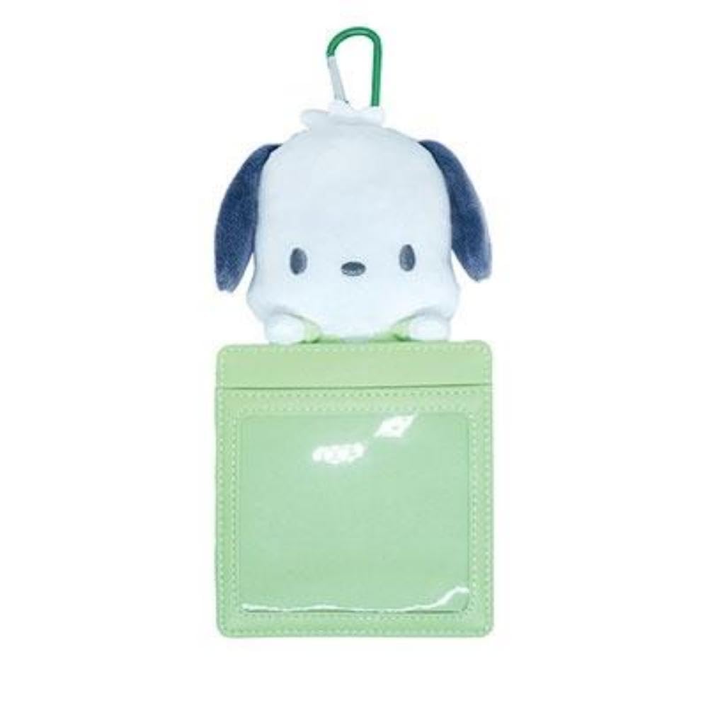 Morimoto Sangyo Plush Pass Sanrio x W11 x D4cm Case, Square, Pochacco, RM-8243, H22.5