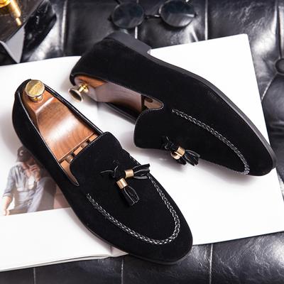Fashion Designer 2024 New Mens Leather Casual Shoes for Men Tassel Loafers Comfortable Black Brown Moccasins Suede Mens Shoes Mocasines