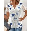 DICIFY Women's Fashion Casual Summer Spring Short Sleeve V-Neck Blouses & Shirts