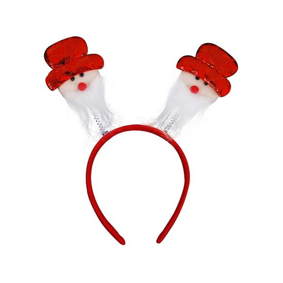 Christmas Hairband for Adults Kids Festive Hair Accessory Santa Claus Snowman Hairband for All Ages Xmas Parties Dress-up